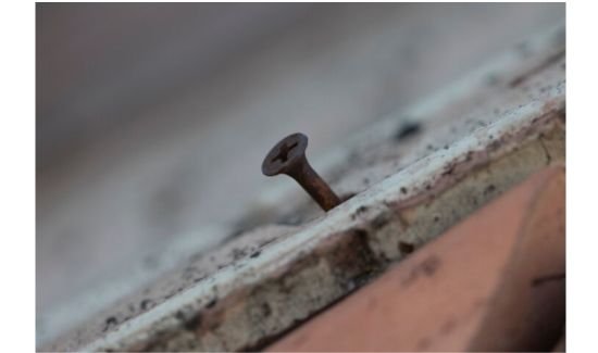 Visible Roofing Nails